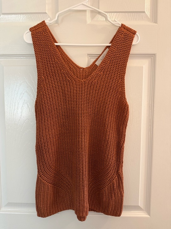 LOFT Tops - Mossimo Supply Co. Rust Knit V-Neck Tank Top